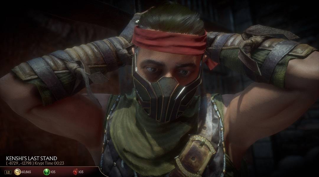mortal kombat 11 kenshi blindfold krypt