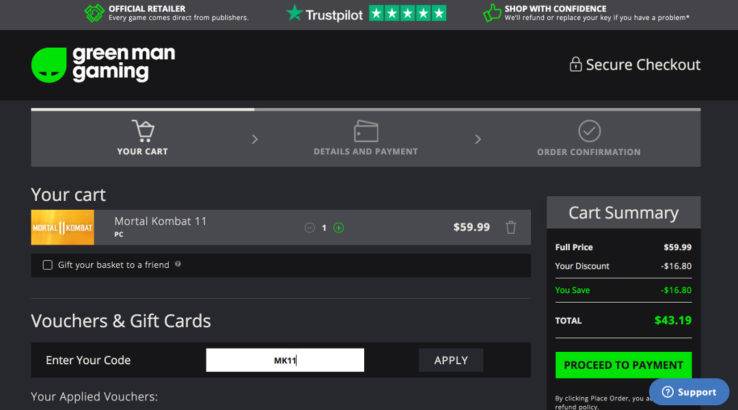 mortal kombat 11 green man gaming