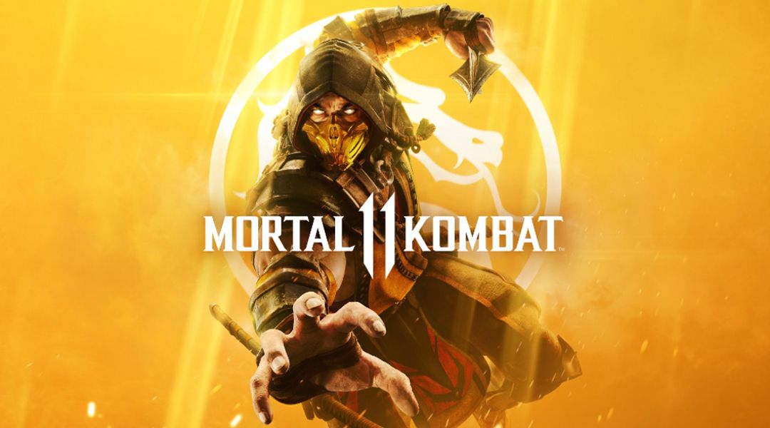 Mortal Kombat 11 Scorpion and logo