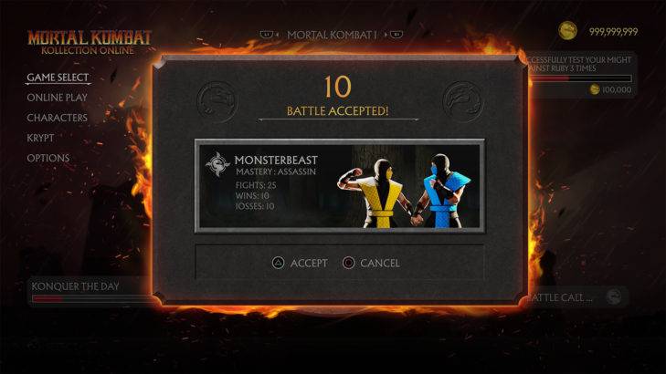 mortal kombat online fight