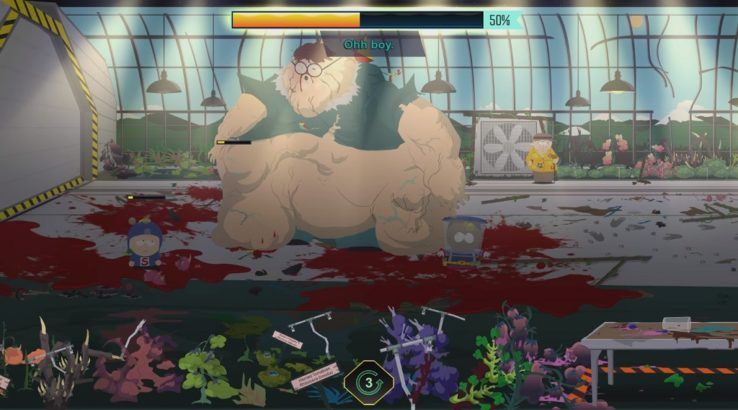 South Park: The Fractured But Whole Boss Fight Has A Lot of Problems - Mutant Cousin Kyle nosebleed