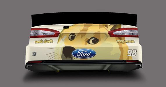 NASCAR Dogecoin Car