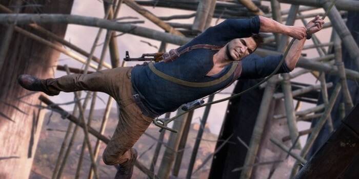 nathan drake scaffolding swing