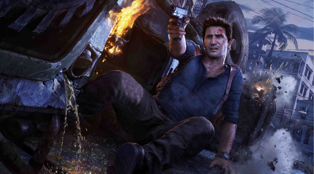 Nathan Drake in Uncharted