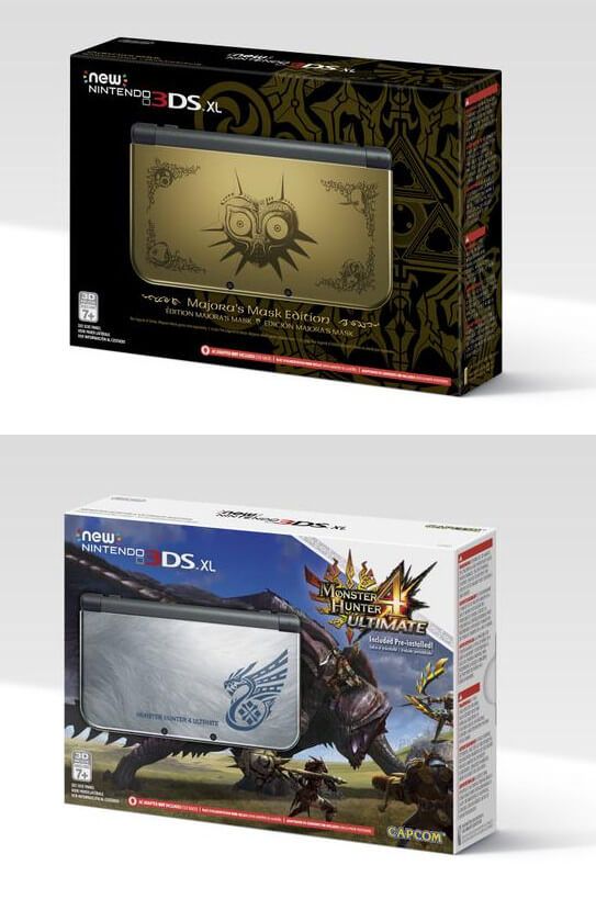 Two limited edition New 3DS consoles.