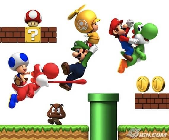new super mario brothers wii screen shot