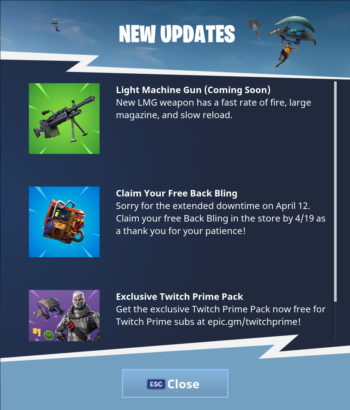 fortnite news tab