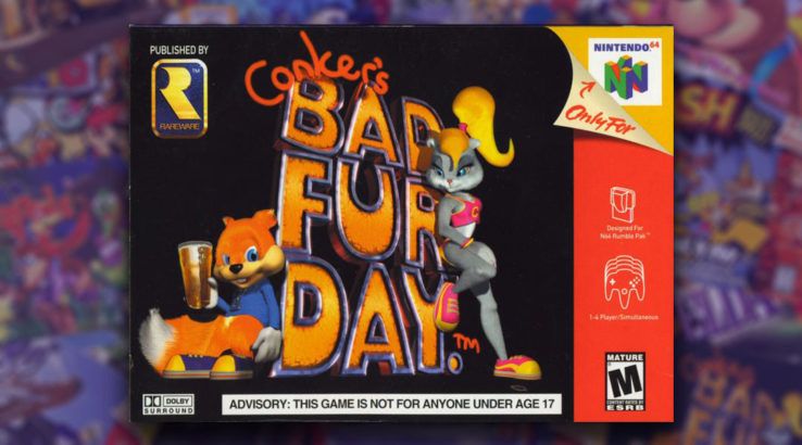 nintendo 64 classic conkers bad fur day