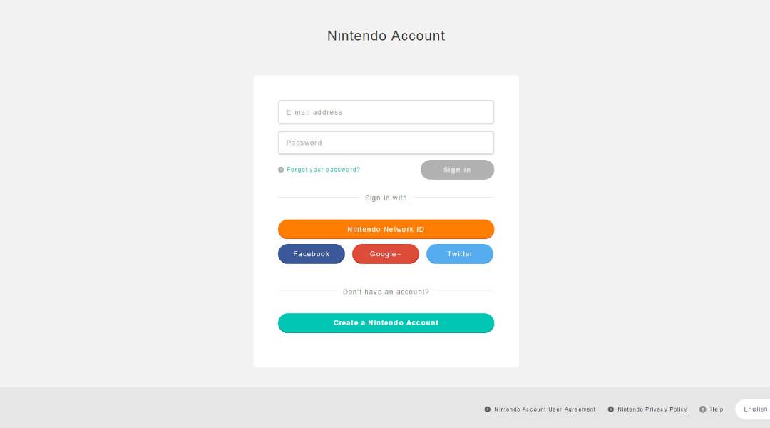 How to Create a Nintendo Account, Support