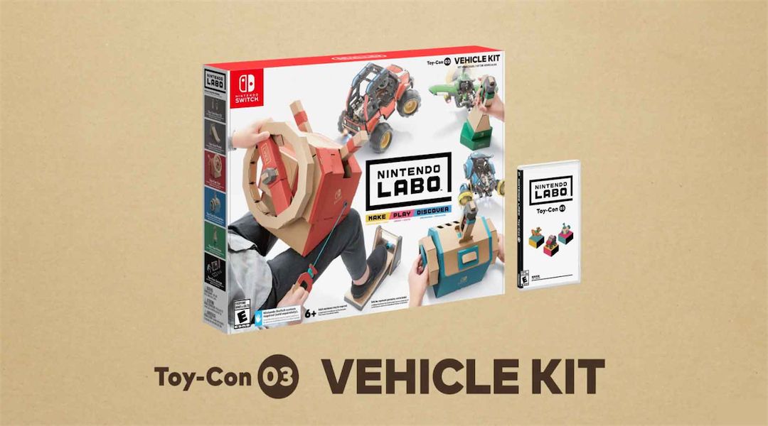 Nintendo LABO Vehicle Kit Revealed for Switch