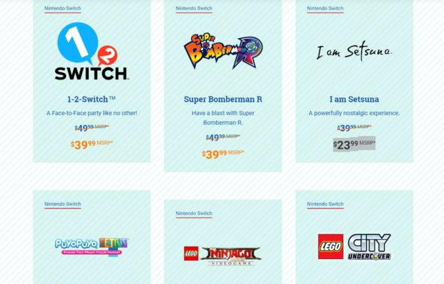 Nintendo Switch Black Friday Cyber Deals - Sales