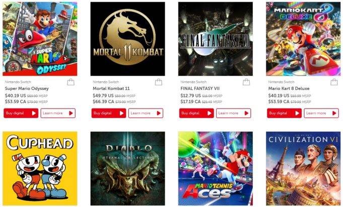 nintendo switch e3 2019 sale prices