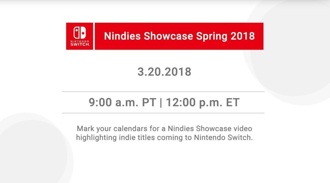 nindies showcase spring 2018