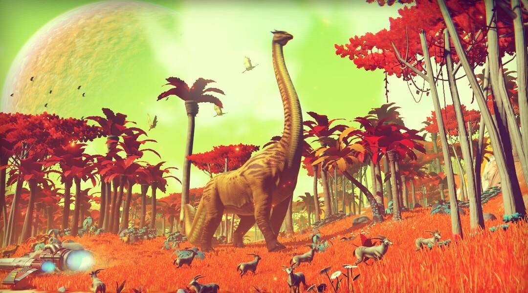 Will No Man's Sky Cost $60? - No Man's Sky dinosaur and goats