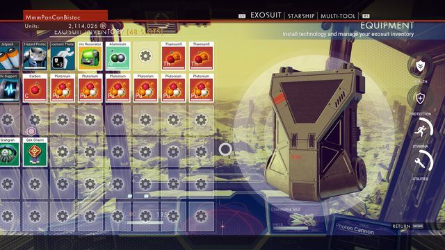 No Man's Sky Player Spends 25+ Hours on Starting Planet, Maxes Out Everything - Maxed Exo Suit