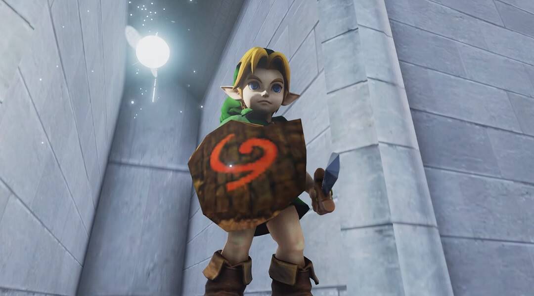 Legend of Zelda: Ocarina of Time is Gorgeous in Unreal Engine Remake - HD Link and Navi in Ocarina of Time remake