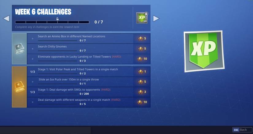 fortnite season 7 week 6