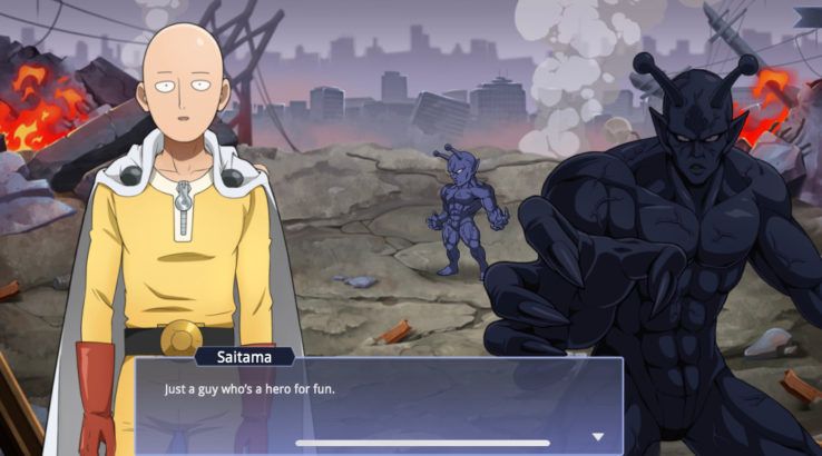 one punch man road to hero mobile game