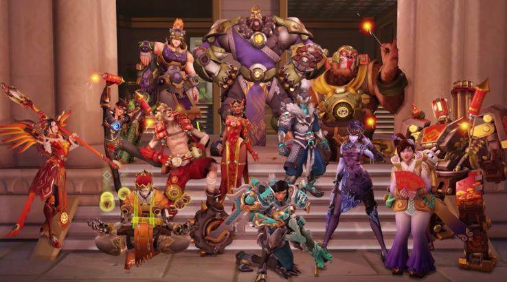 overwatch lunar new year costumes dog blizzard