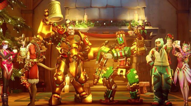 overwatch winter wonderland trailer fireplace blizzard activision