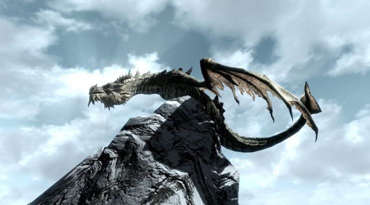 paarthurnax on skyrim peak