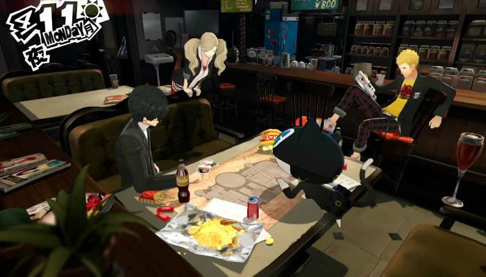 persona 5 gameplay cafe