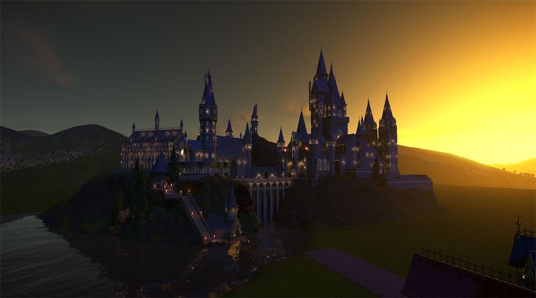 planet-coaster-harrypotter-hogwarts-sunset