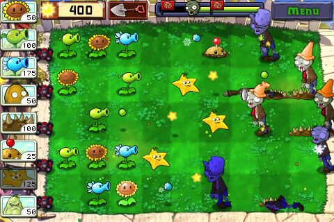plants vs zombies iphone gameplay