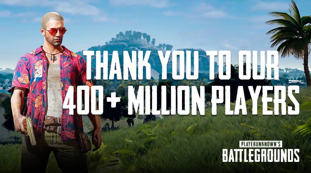 pubg 400 million players thank you