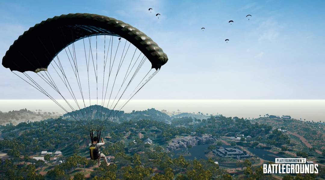 pubg tropical island parachute