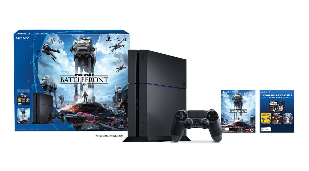 PlayStation 4 Holiday Bundle Sale $299, Star Wars Battlefront