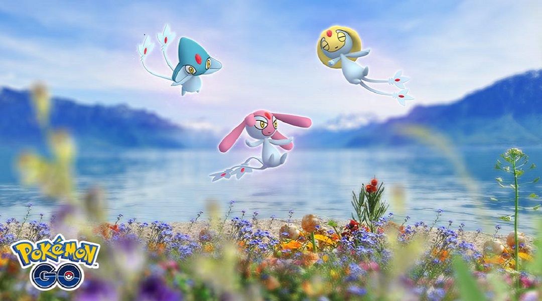pokemon go sont les exclusivités de la région légendaires du trio du lac