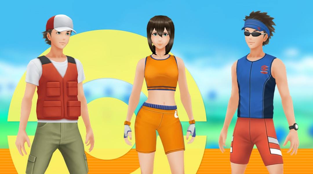 pokemon go costumes fisherman battle girl jogger niantic