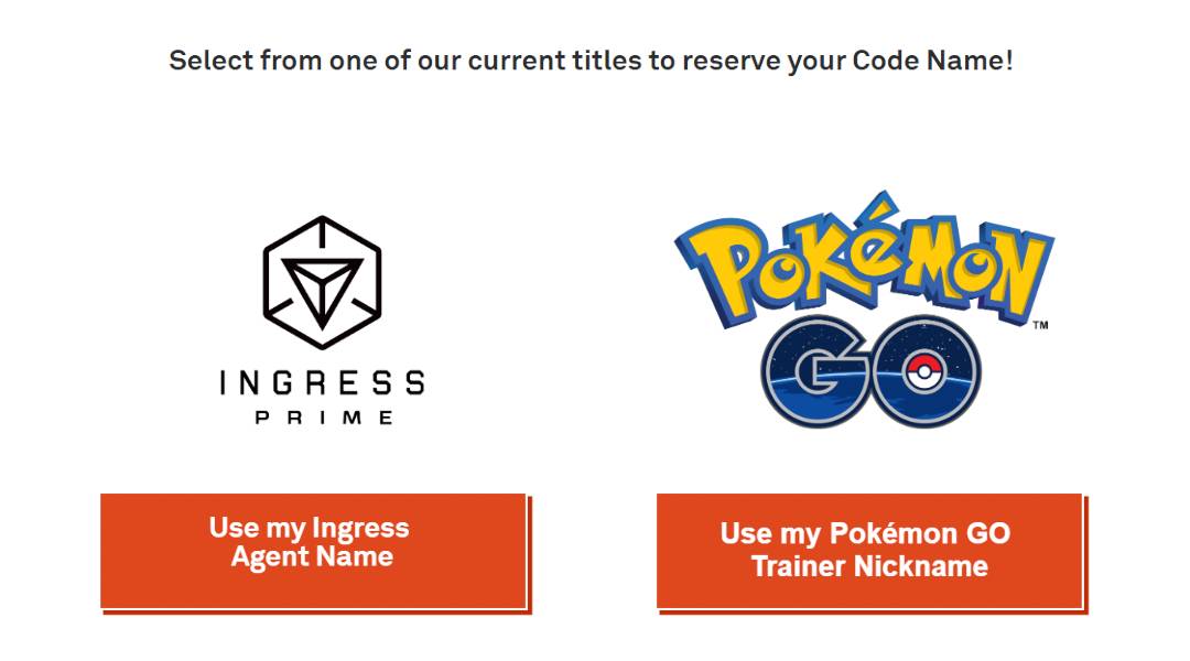 pokemon go ingress name reservation