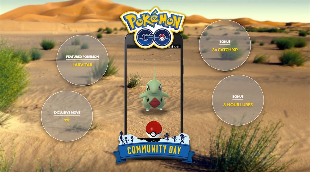 Pokemon GO 100 Percent IV Guide For Larvitar Community Day