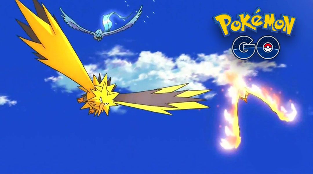 Pokémon Co. offers Articuno, Zapdos and Moltres Pokémon GO Raid