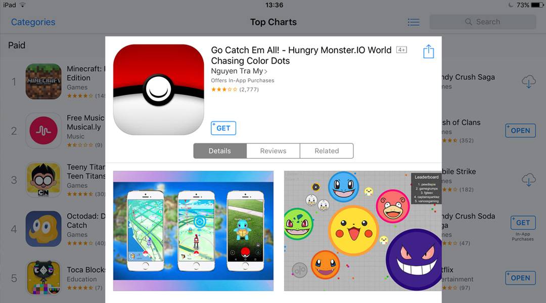 Pokemon Go Ripoff App