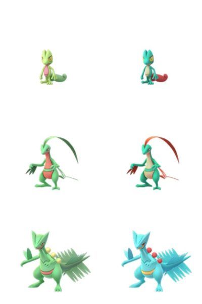 pokemon-go-treecko-shiny-models