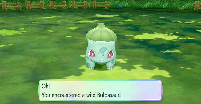 pokemon lets go bulbasaur wild