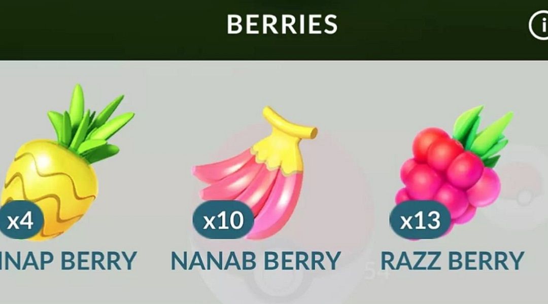 pokemon let's go pinap berry nanab berry razz berry