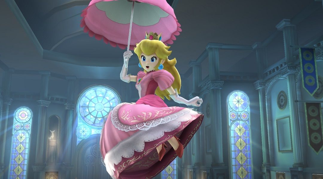 5 лучших принцесс видеоигр — Принцесса Пич с зонтиком Super Smash Bros.