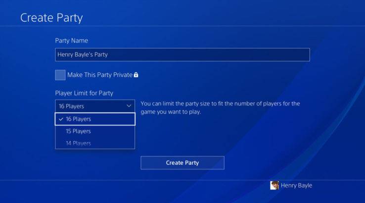 ps4 party chat preview program