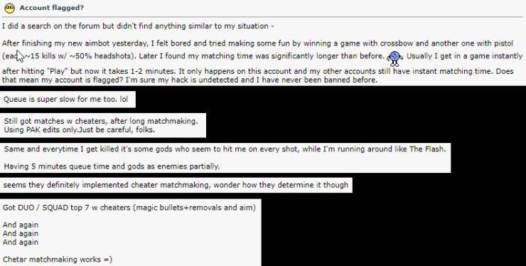 pubg cheater forum post