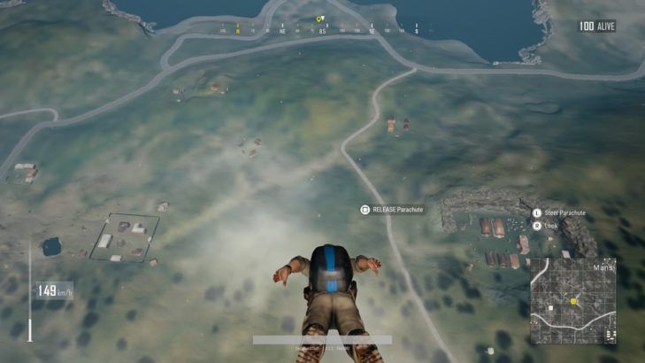 Player Unknown's Battlegrounds on PS4 review - parachute