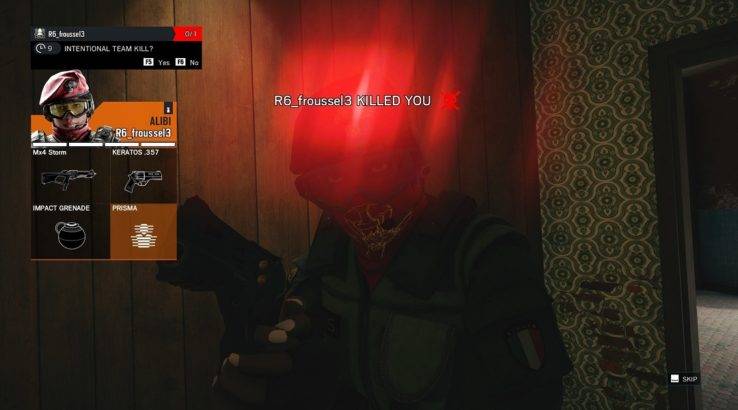 rainbow six siege teamkill confirm