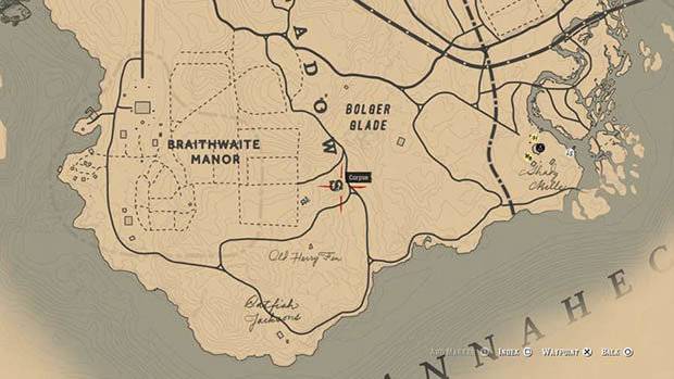 rdr 2 where to find killer clue braithwaite