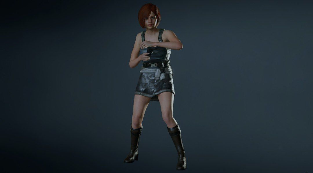 Girl like jill valentine from resident evil 2 remake