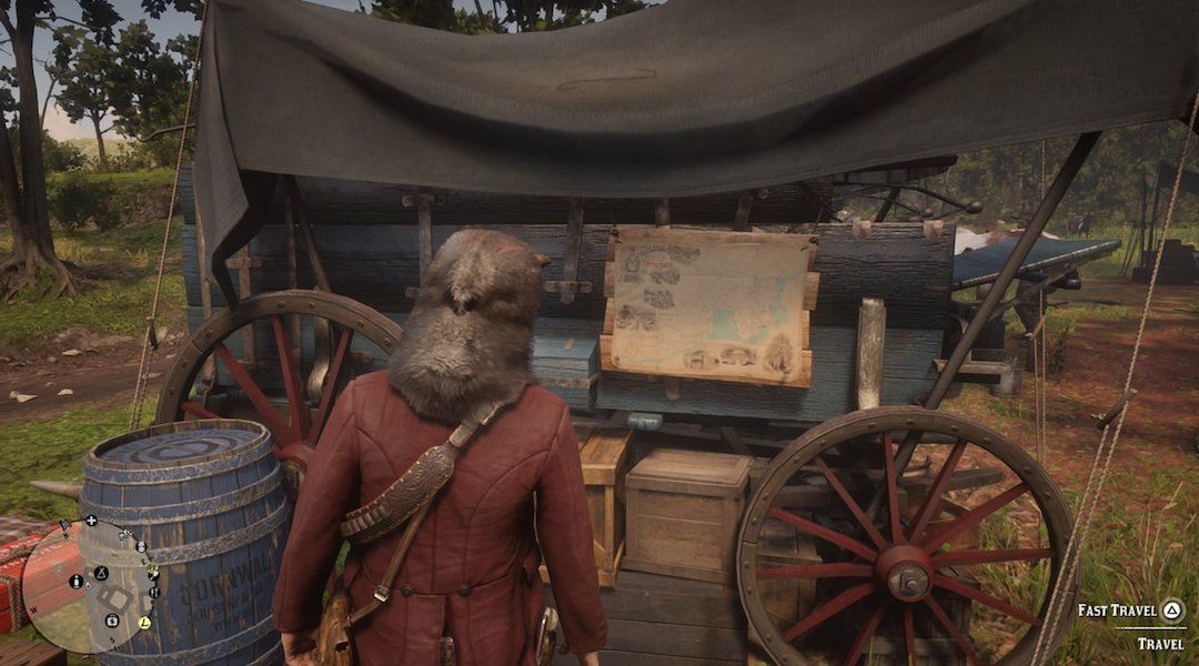 fast travel map in red dead 2