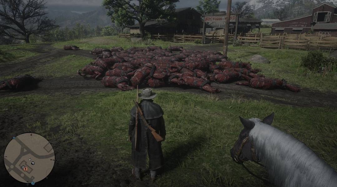 red dead online plagued by dead horses