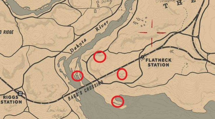 red dead redemption 2 bards crossing treasure map chest locations